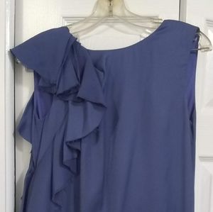 Valentino Red Label Blue Ruffled Dress Size 2
